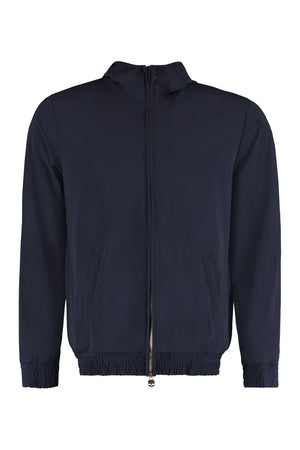 Technical fabric hooded jacket-0